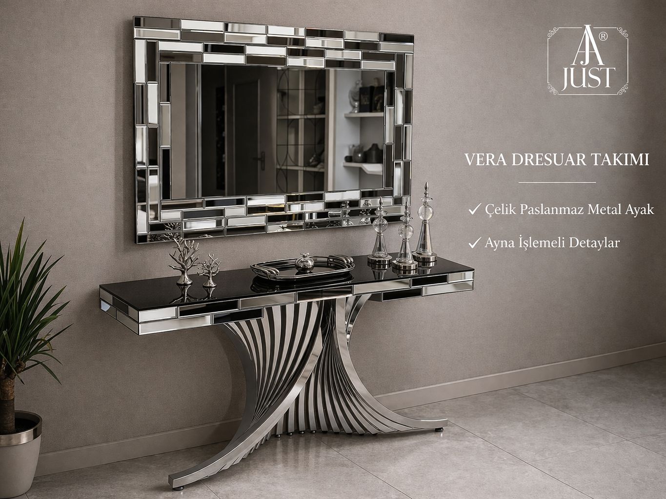 VERA 3D GÜMÜŞ DRESUAR TAKIMI